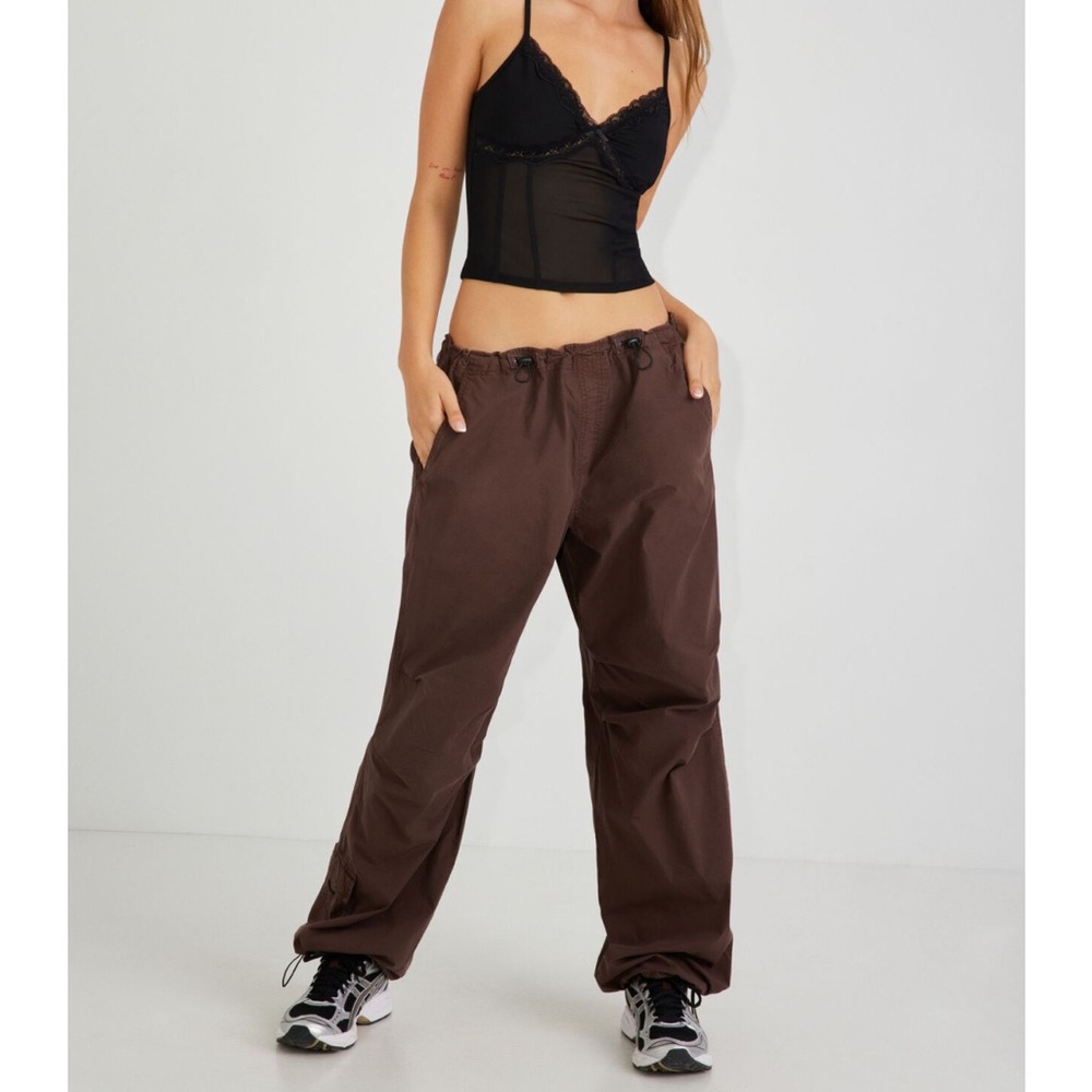 Garage Brown Paxton Parachute Pants
